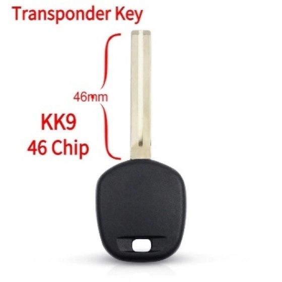 2007-2011 Kia - KK9 Transponder Key (46 Chip)(Aftermarket chip/OEM chip )(No logo)